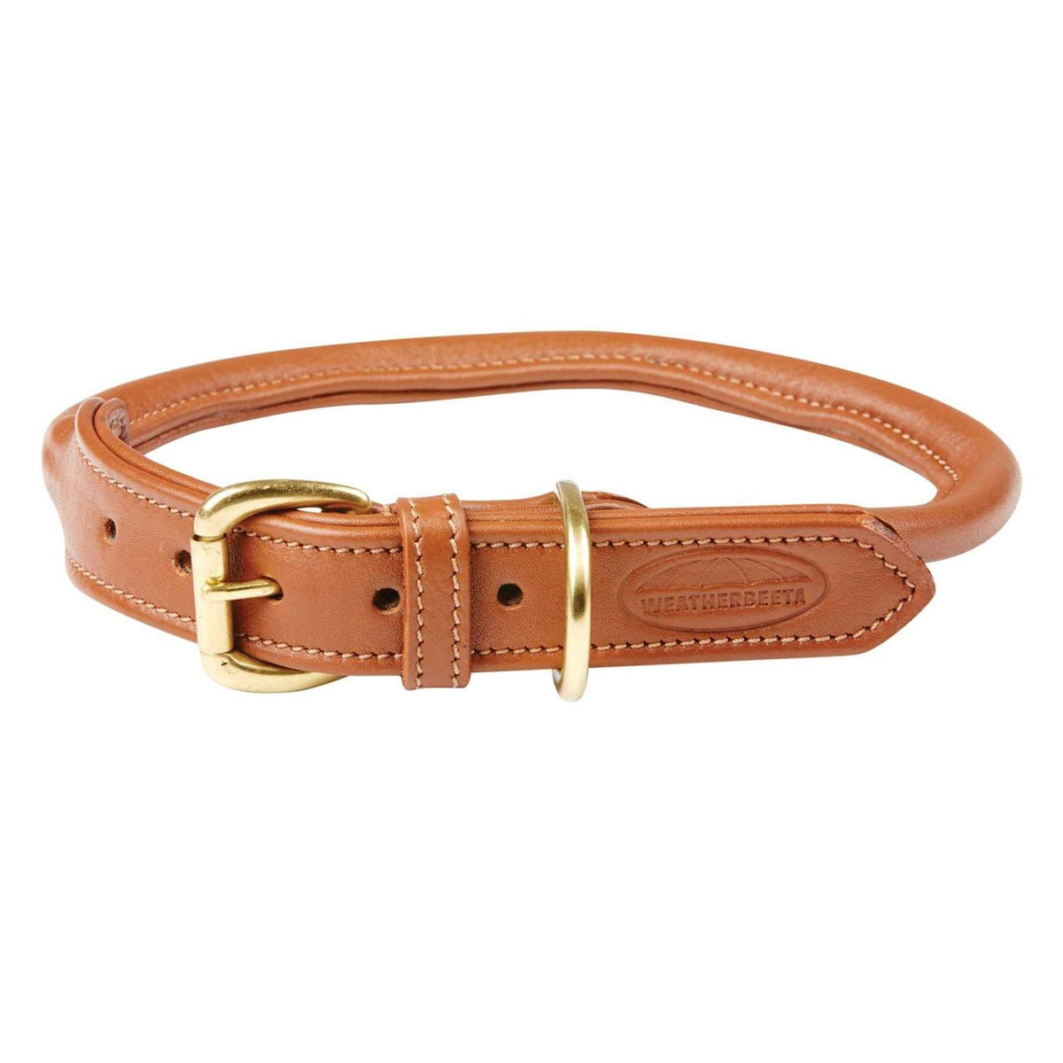 Rolled Leather Dog Collar U324