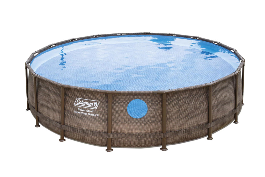 Round Power Steel Frame Above Ground Pool C9100
