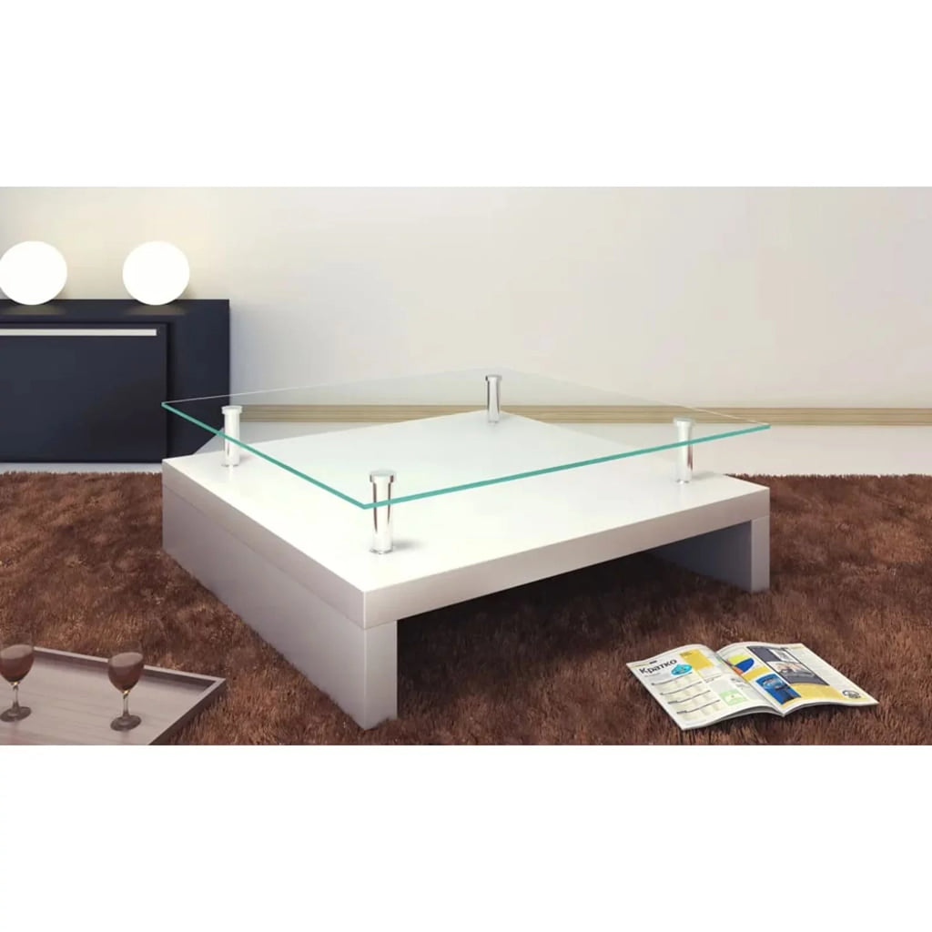 White Glass Coffee Table R185