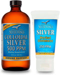Colloidal Silver 500PPM 16Oz + Herbal Ointment 250PPM T5734