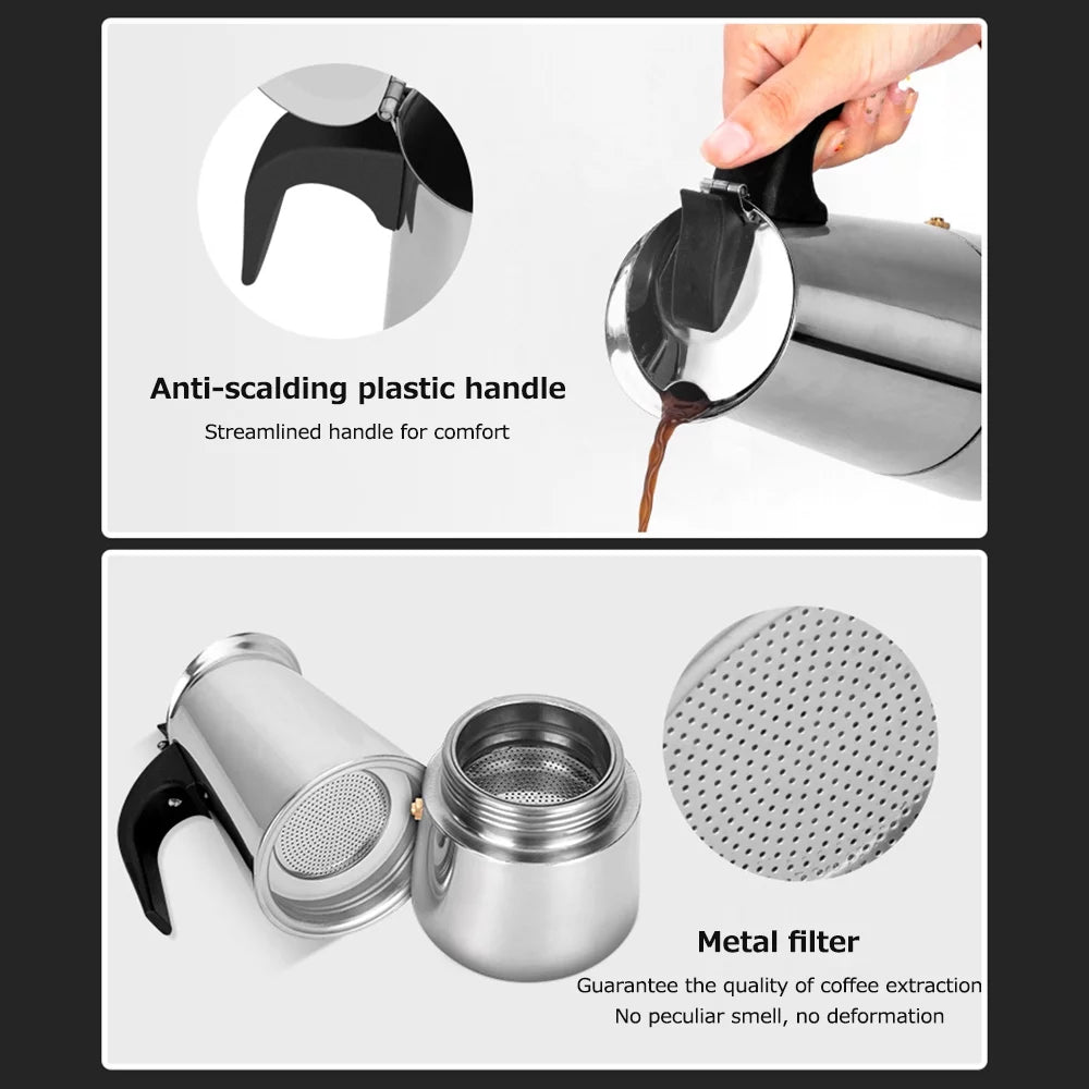 Stainless Steel Electric Coffee Maker A3871