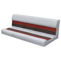 White Navy Blue Boat Bench Seat and Backrest Cushion Set E608329