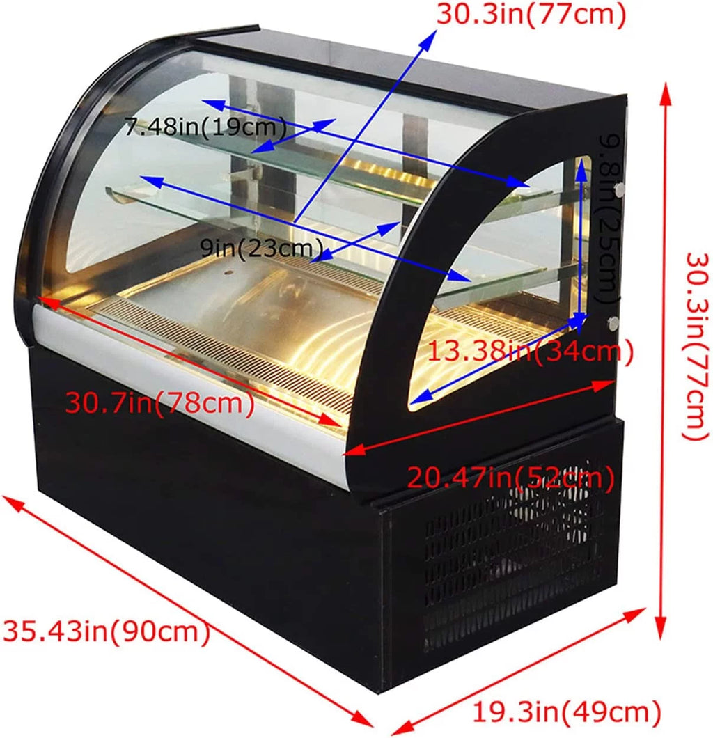 36" Commercial Refrigerated Cake Display Cabinet 220V W61997