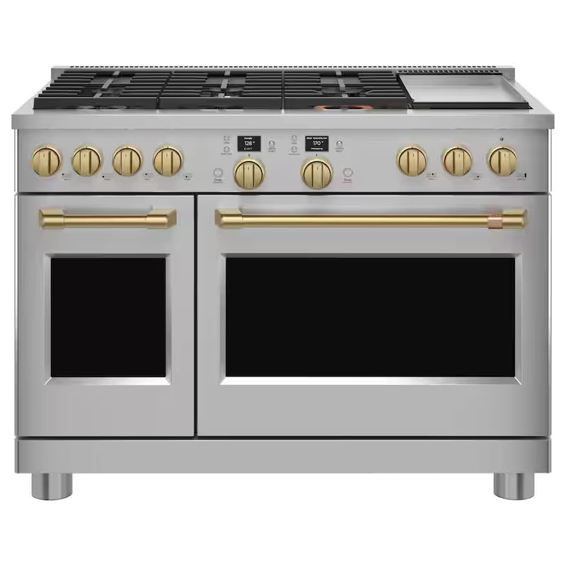 Range and Rangetop Handle and Knob Kit in Brushed Brass K3362