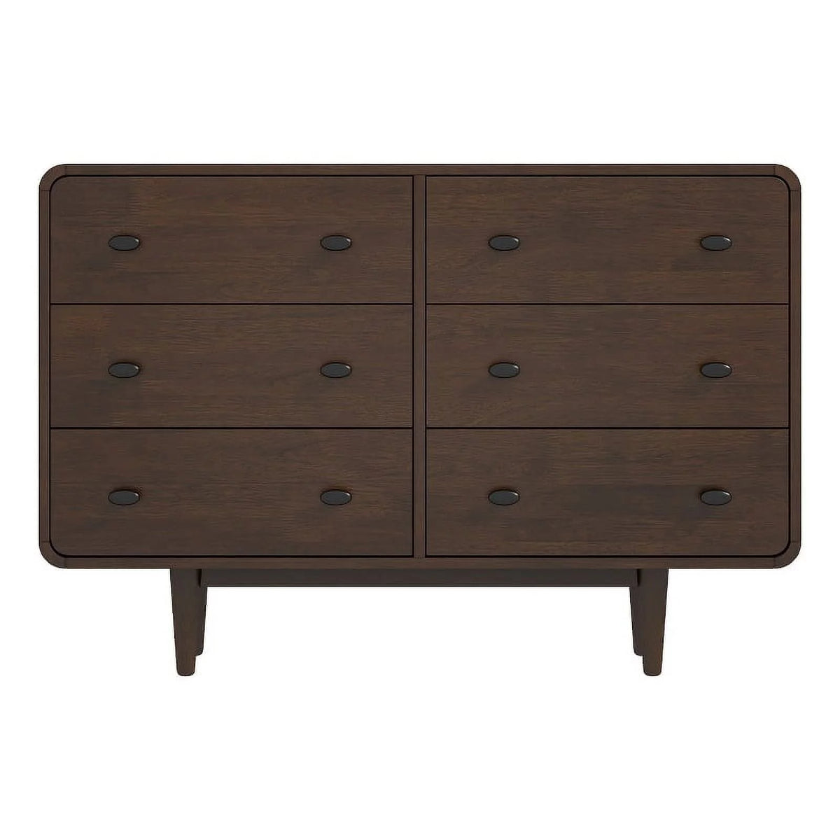 Brown 6 Drawer Solid Wood Dresser I7266