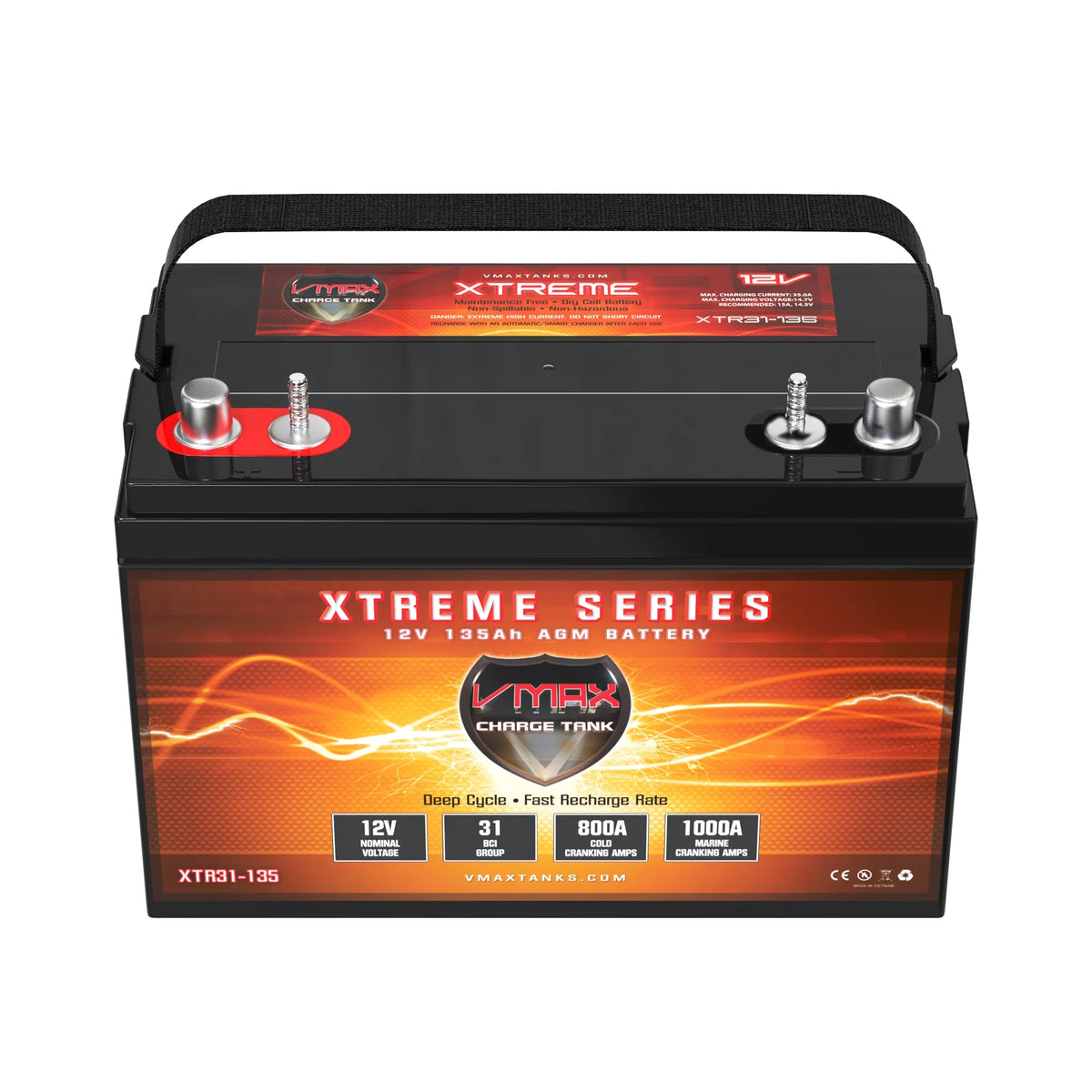 12V 135Ah Group 31 Agm Deep Cycle Battery H960