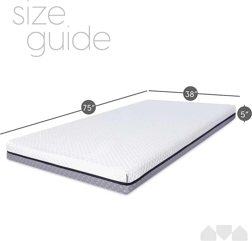 5 in. Memory Foam Mattress Twin 2 Pack M79536