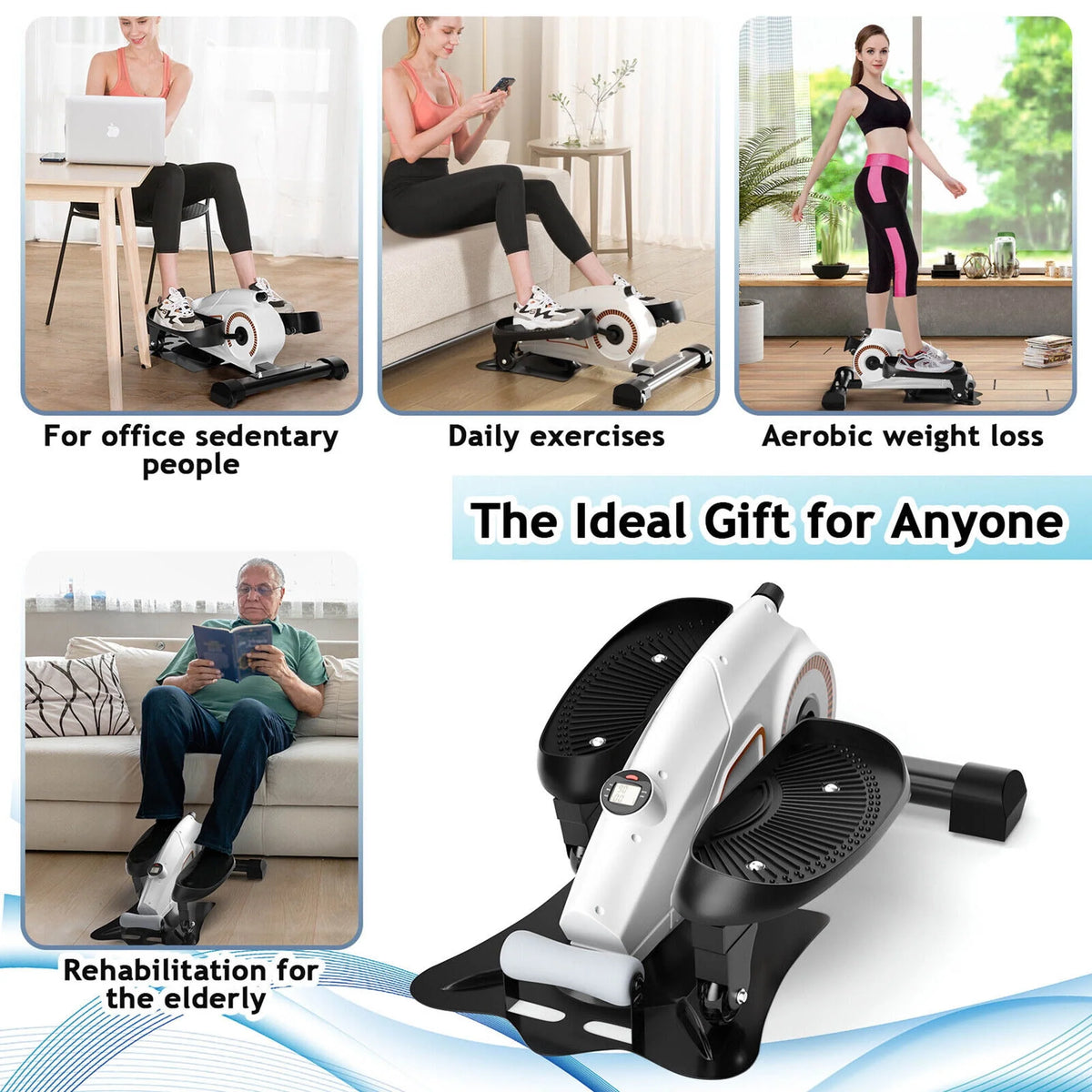 Portable Mini Magnetic Elliptical Stepper Machine I794