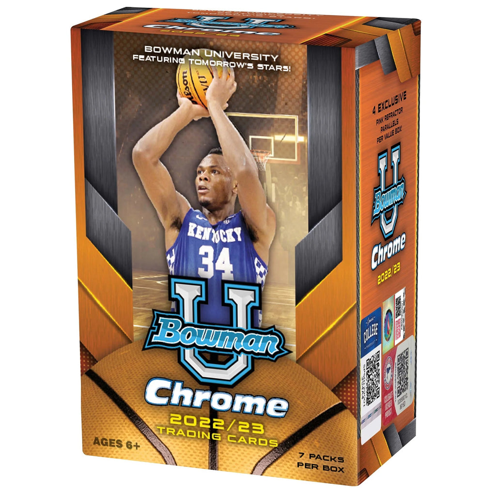 Bowman Chrome U Basketball Trading Cards Blaster Box E3259