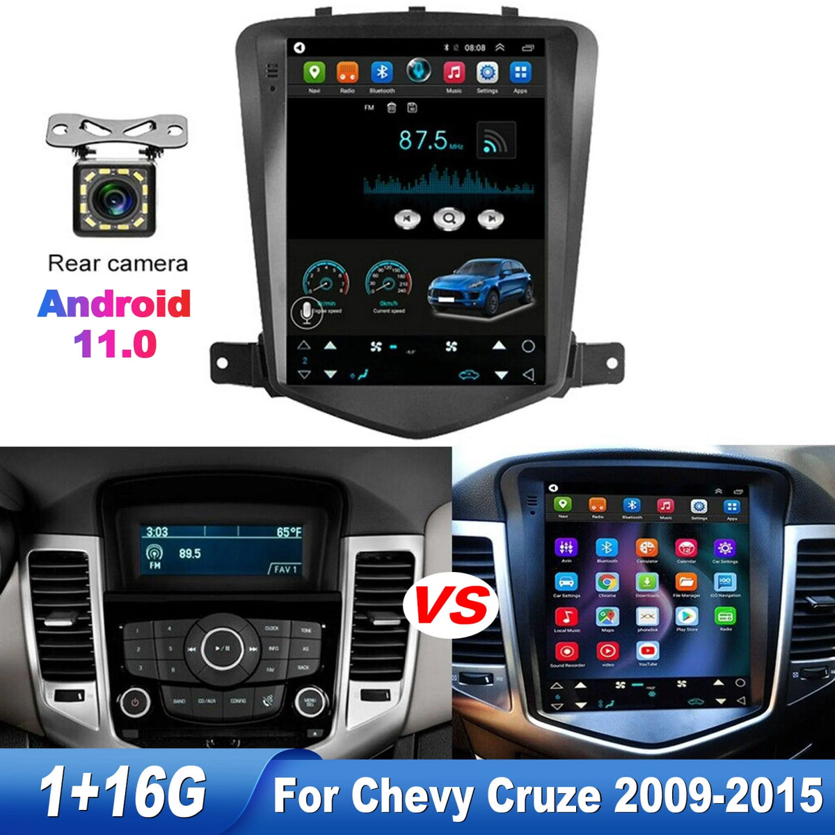 9.7 Android Car Radio Stereo GPS X3321