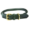 Rolled Leather Dog Collar U324