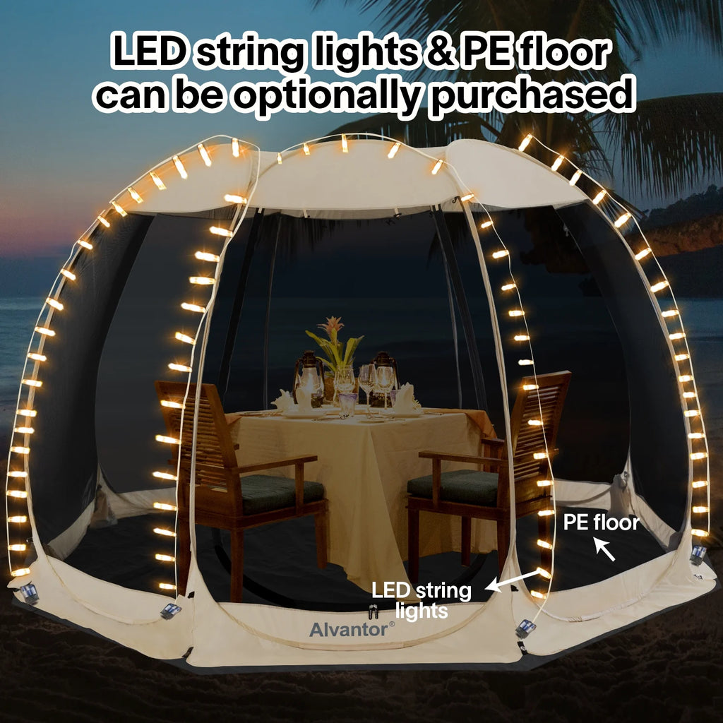 Beige 10'X 10' Pop Up Canopy Tent S891