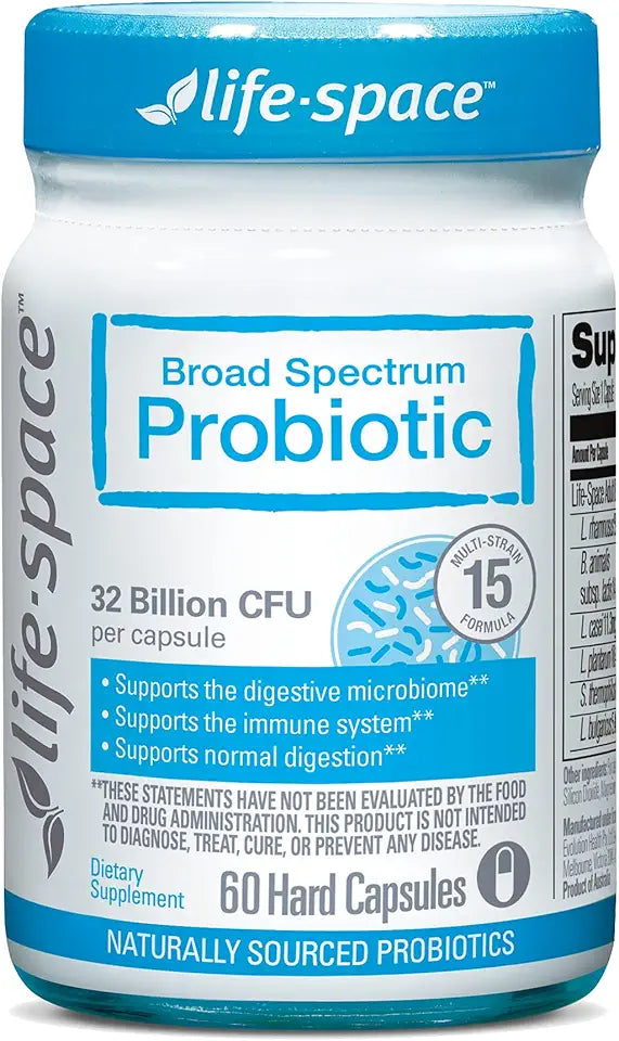 Broad Spectrum Probiotics 32 Billion CFU 15 Strains 60 Veg Capsules H79210