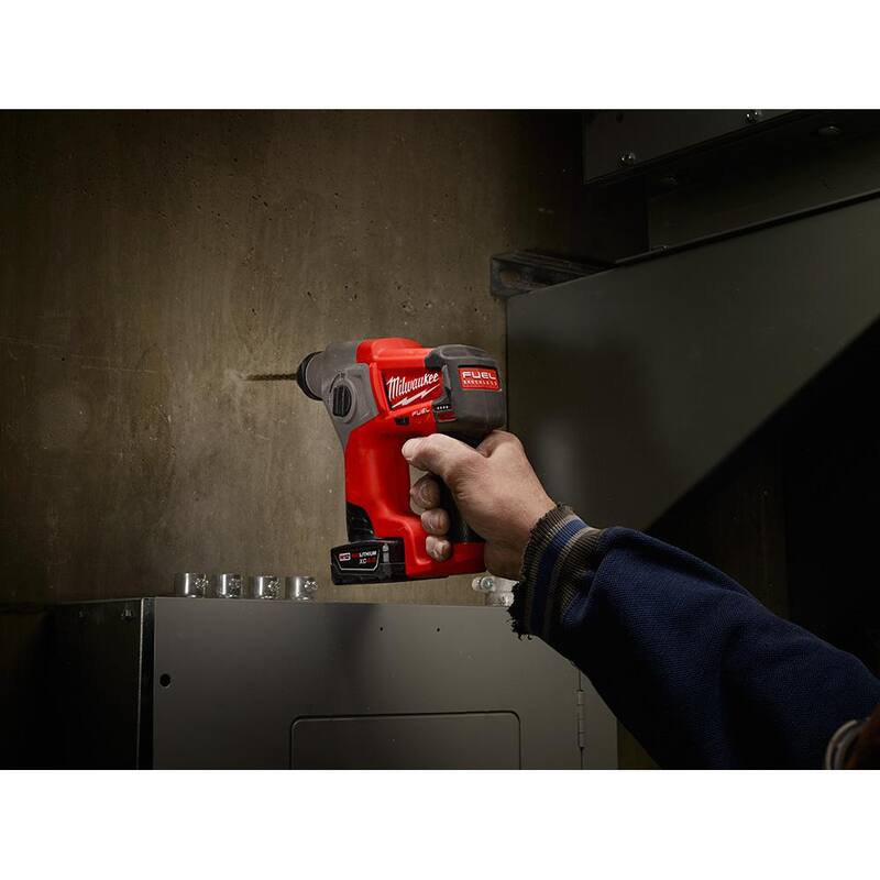 12-Volt Brushless Cordless SDS-Plus Rotary Hammer Kit with 5.0 Ah Battery J871612