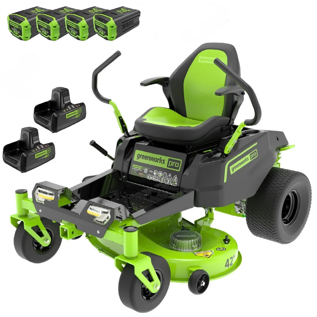 60V 42” Electric Zero Turn Mower with 8 Ah Batteries Q7738