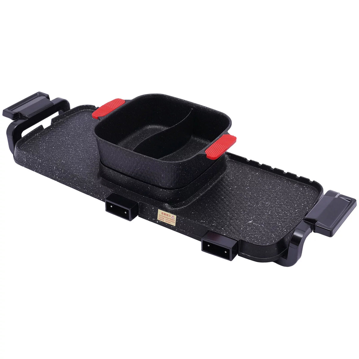 2200W 2 in 1 Electric Smokeless Grill and Hot Pot A176