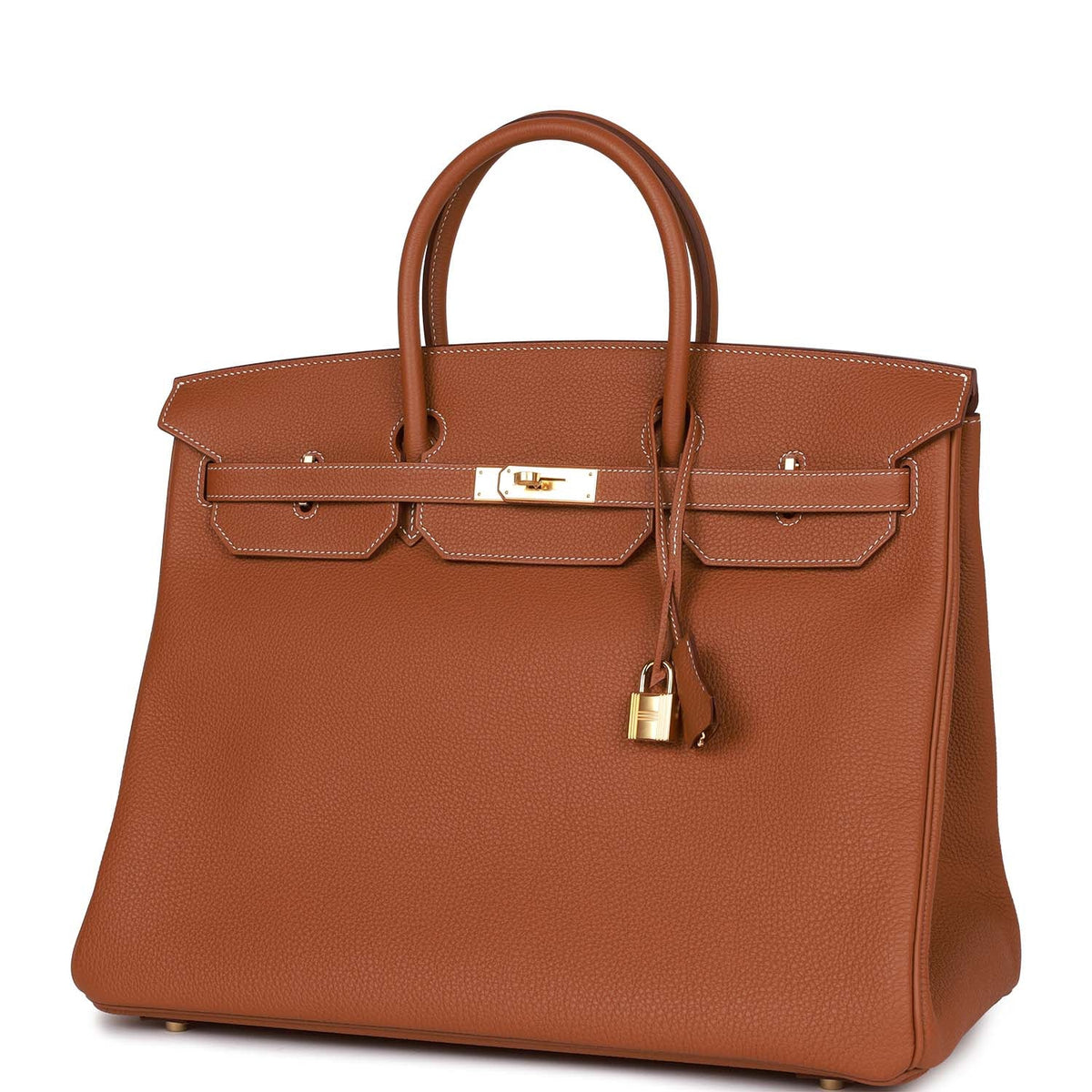 Gold Togo Leather Handbag Q4843