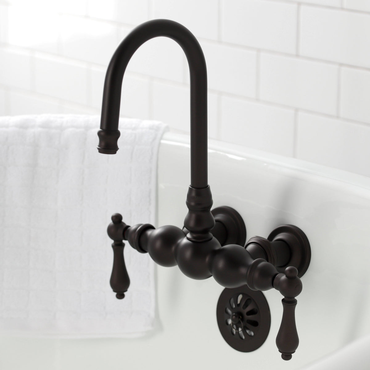 Wall Mount Clawfoot Tub Faucet Polished Chrome M18270