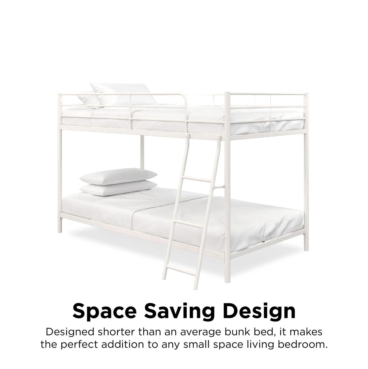 Black Twin-over-Twin Bunk Bed X92962