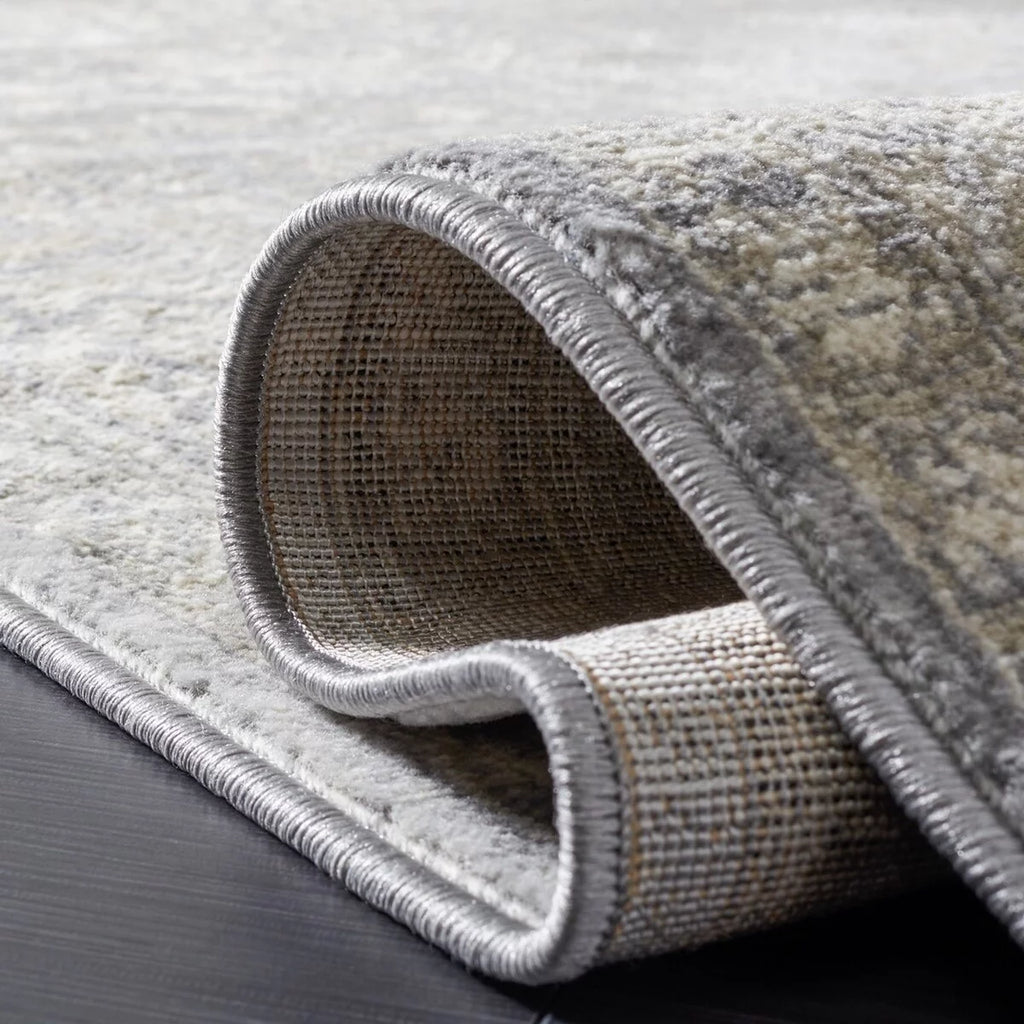 Grey Beige Traditional Area Rug 6' x 9' L10448