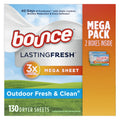 130 ct Outdoor Fresh Fabric Softener Sheets E9822