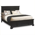 Black Wood King Panel Bed T4516