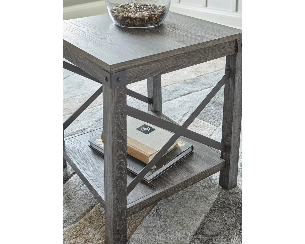 End Table Grayish Brown J428987
