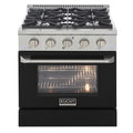 30 in. 4.2 cu ft. Propane Gas Range with Black Door C517