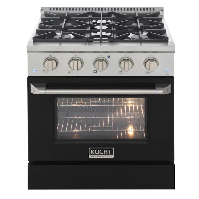 30 in. 4.2 cu ft. Propane Gas Range with Black Door C517