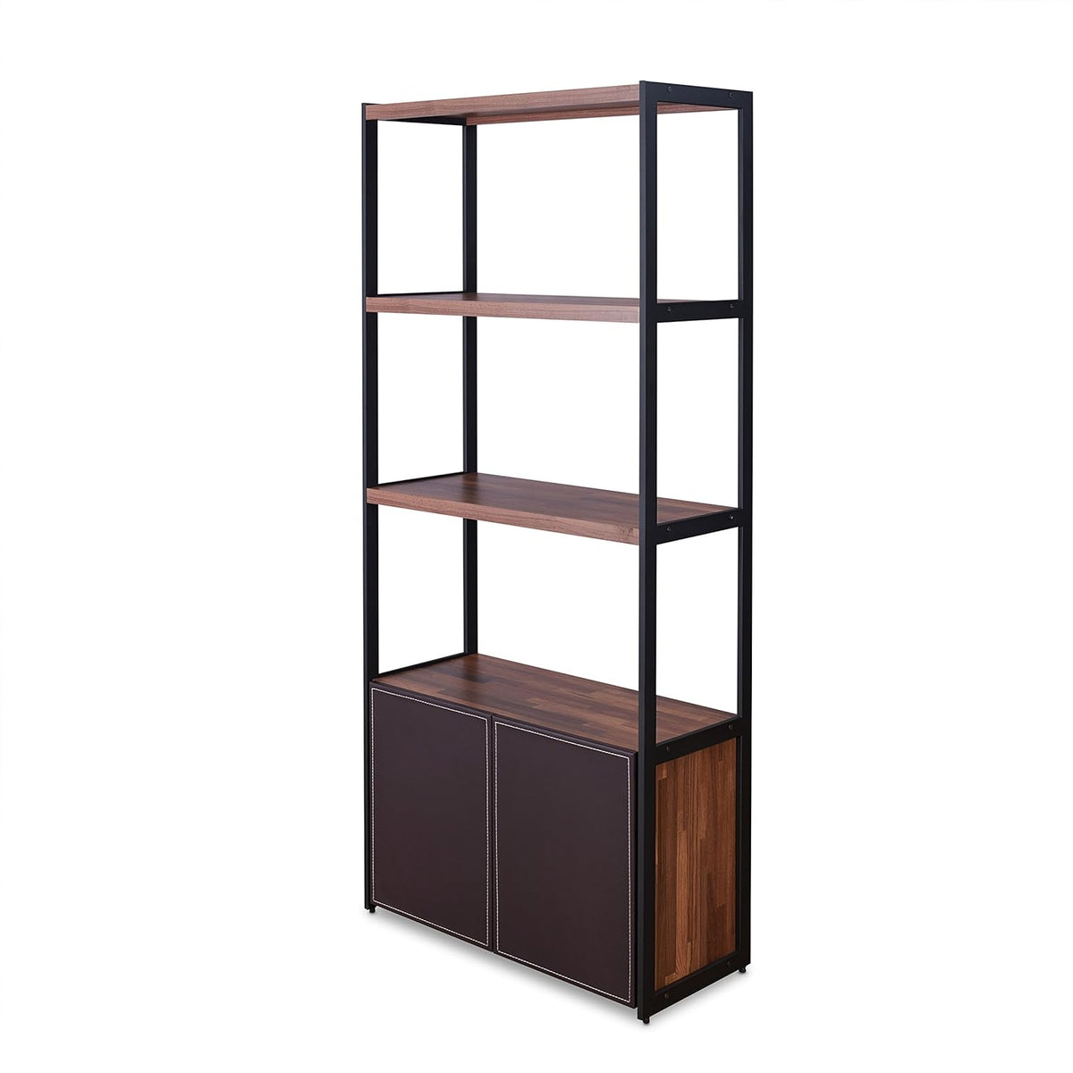 Walnut & Sandy Black Bookcase I4055