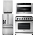 36 Propane Gas Range, Microwave, Refrigerator, Dishwasher B97220