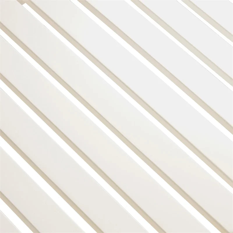 Outdoor Wooden Coffee Table with Slatted Top in White W90757