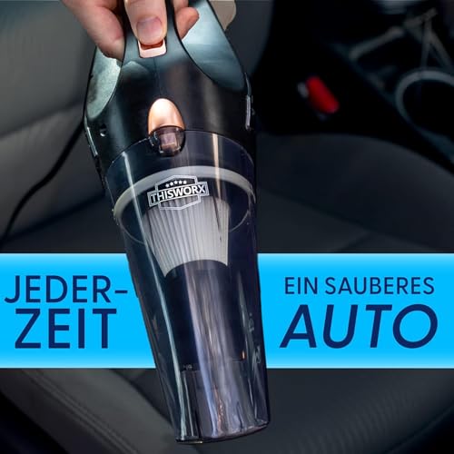 Portable Handheld Car Vacuum Cleaner with 16ft Cord, Bag, and Attachments K6477