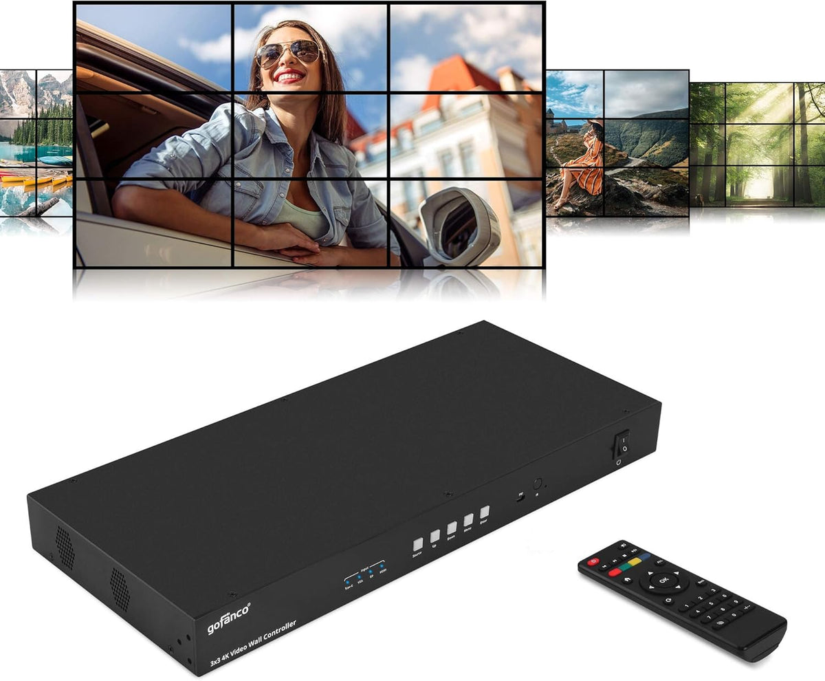3x3 Video Wall Controller and Processor I9917