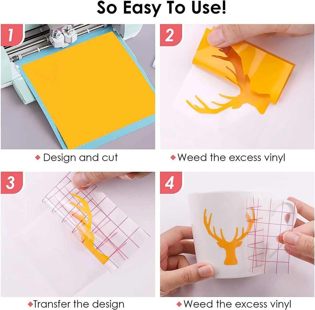 100 Pack 12"x12" Permanent Adhesive Vinyl R18963