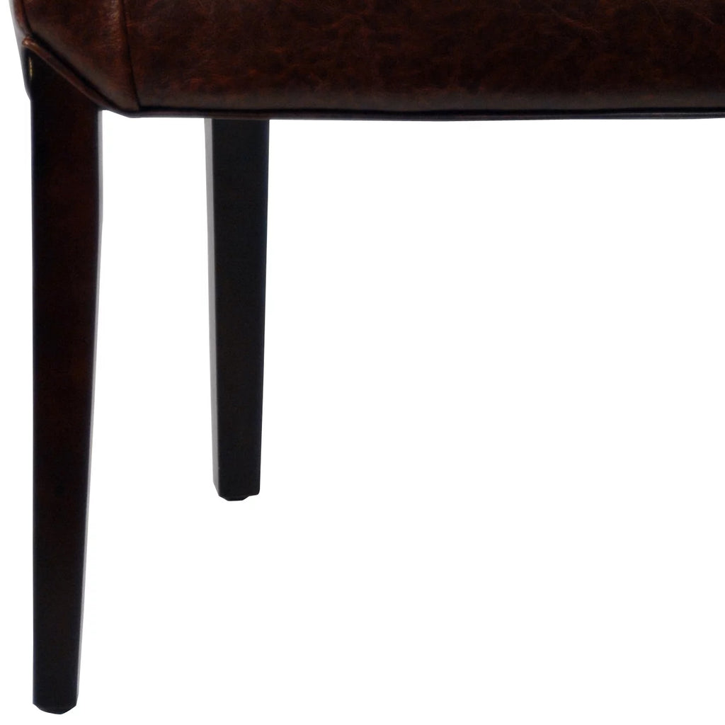 Brown Leather Arm Chair N399