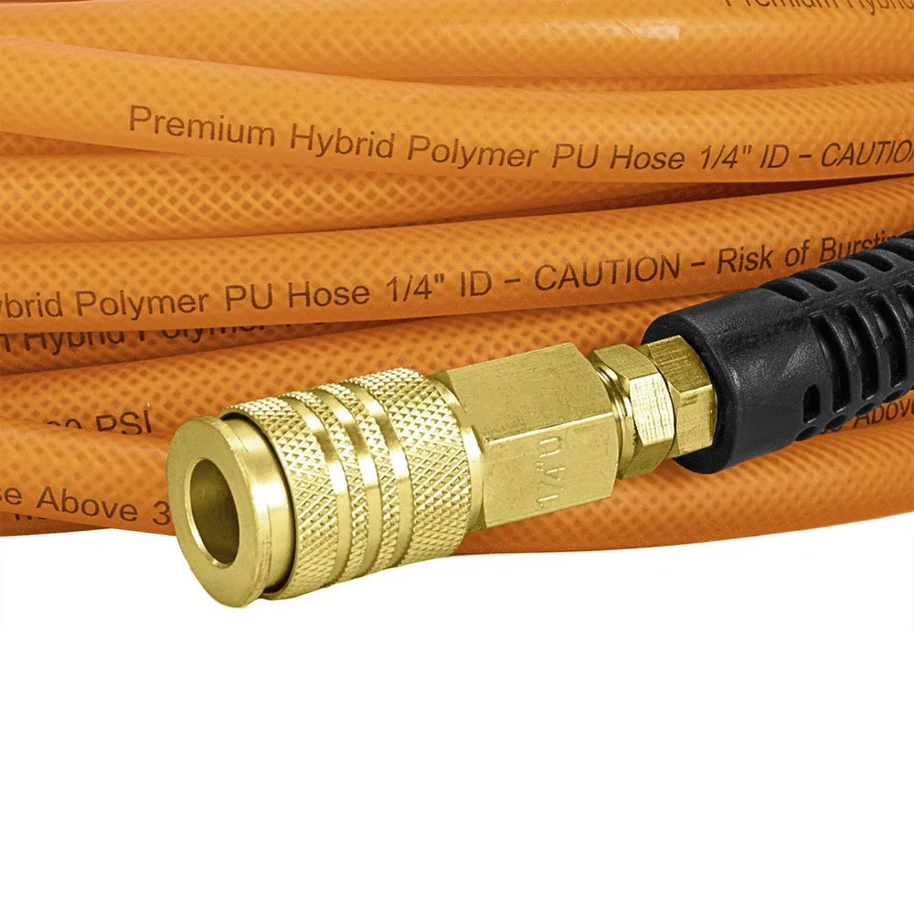 Polyurethane Polymer Hybrid 100-Foot Air Hose with 1/4 in. NPT Fittings L869373
