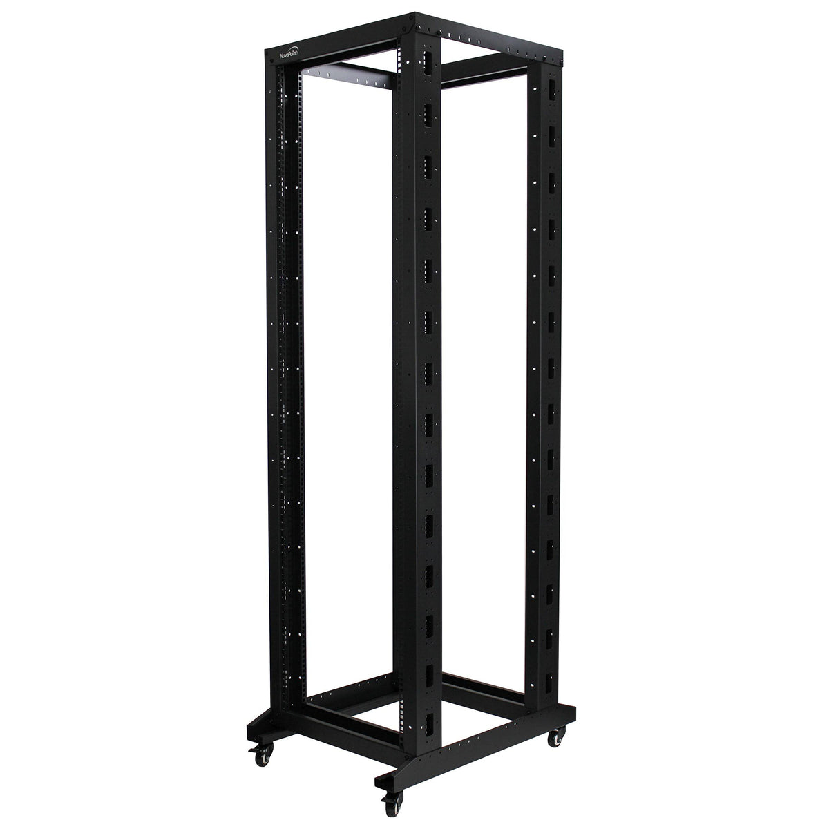 42U 4-Post Open Frame Server Network Rack with Casters Black U99867