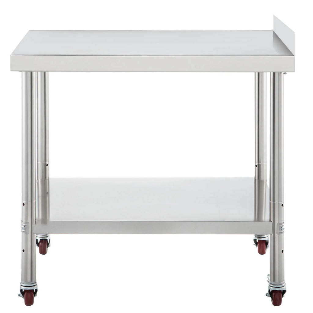 Stainless Steel Work Table 24x15in with 4 Casters O1192