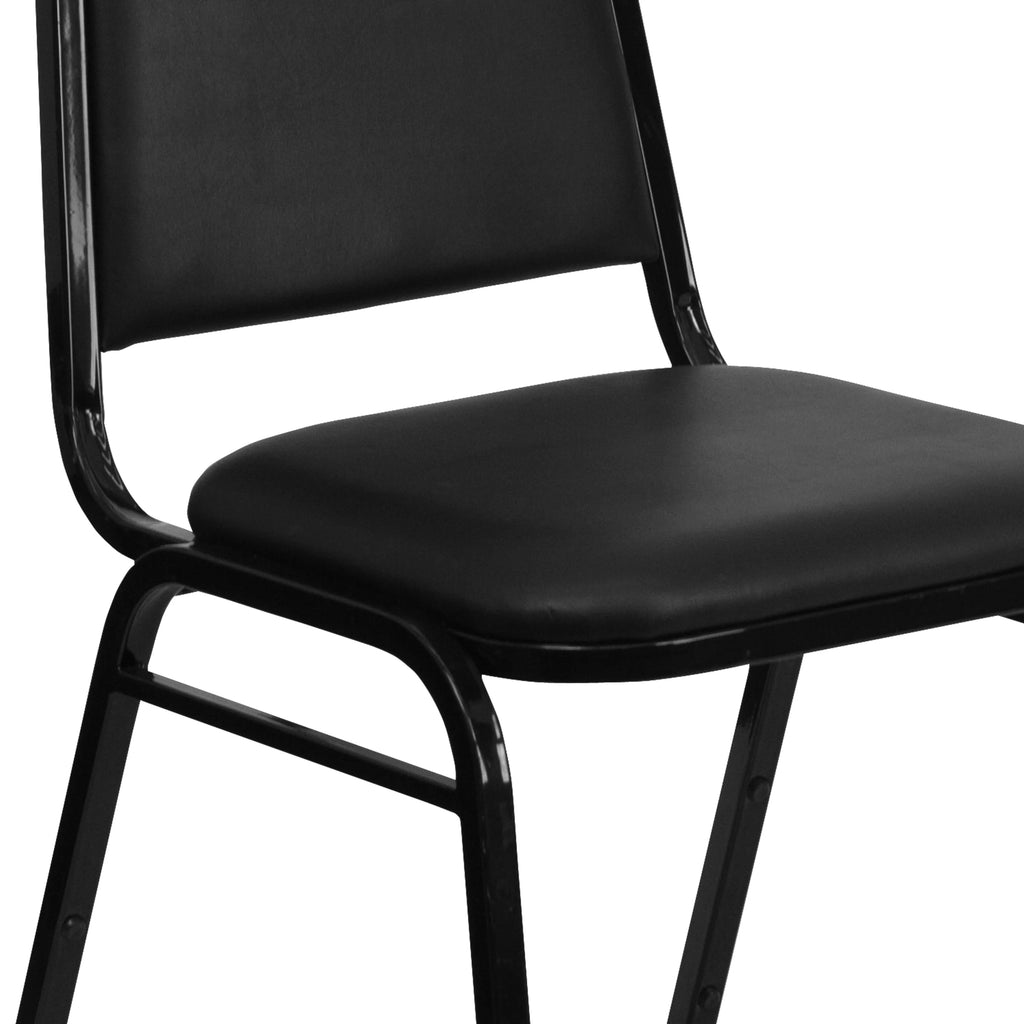 4 Pack Black Vinyl Stacking Banquet Chair M1652
