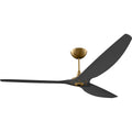 84 Ceiling Fan With Black Blades And Gold Finish S3799