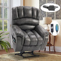 Large Dual Motor Power Lift Recliner Chair with Heat and Massage L78975