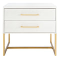 White 2-Drawer Nightstand I43476