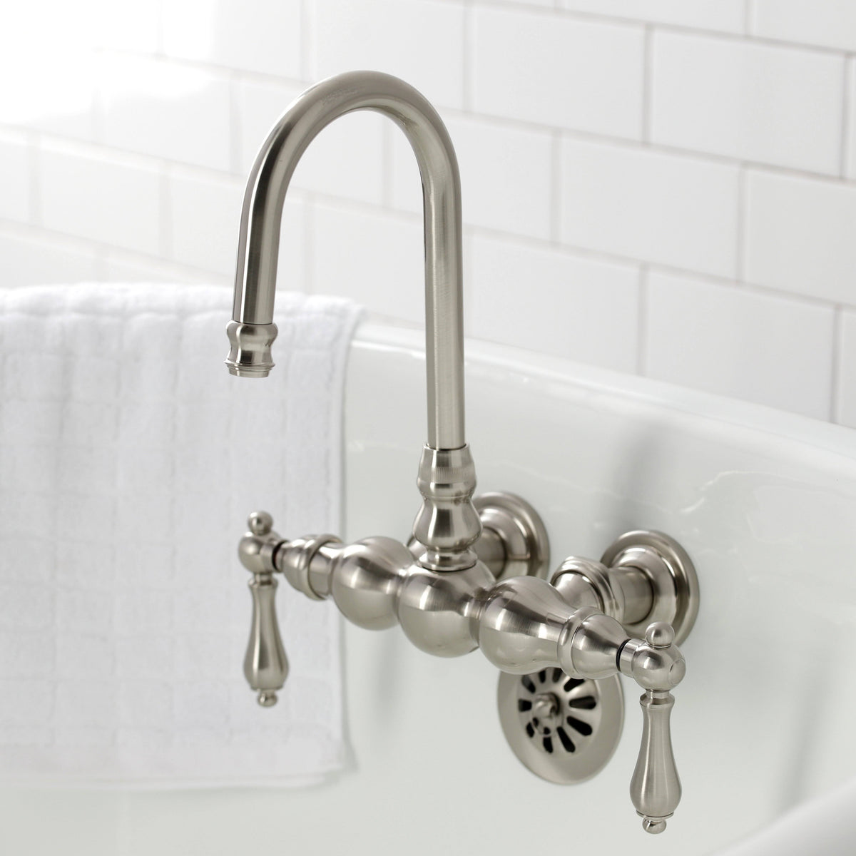 Wall Mount Clawfoot Tub Faucet Polished Chrome M18270