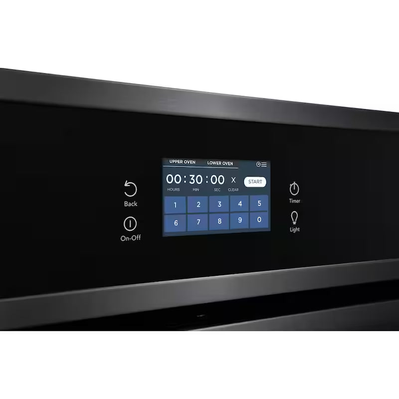 27 in. Double Electric Built-In Wall Oven with Total Convection in Black Stainless Steel U612994