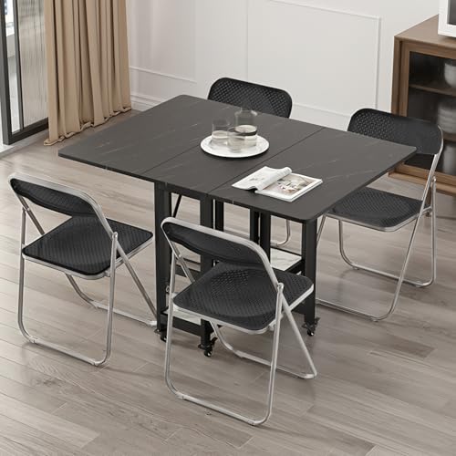 6 Pack Black Plastic Folding Chair B818