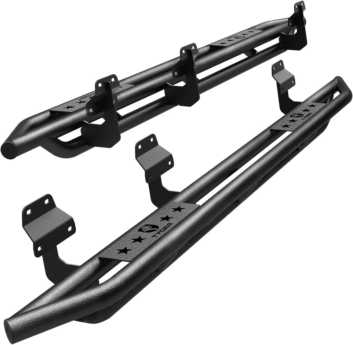 Textured Black Side Step Rails Nerf Bars Running Boards F9899