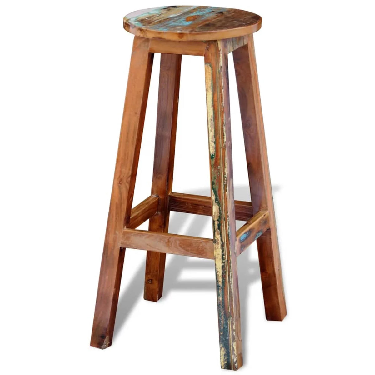 Solid Reclaimed Wood Bar Stool M129849