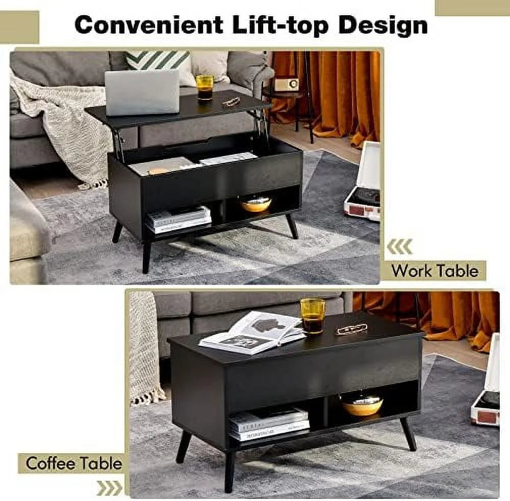 Lift Top Coffee Table with Hidden Compartment O636567