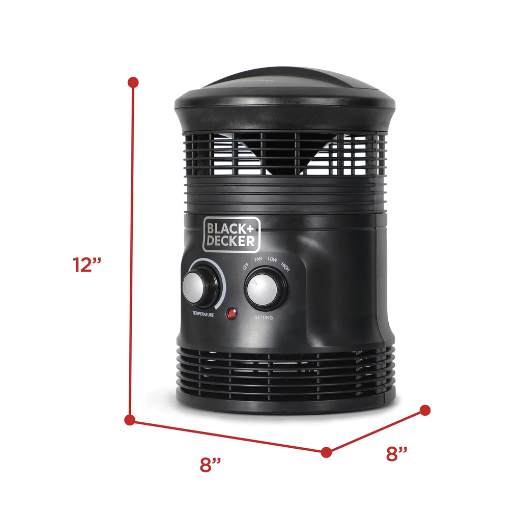 1,500-Watt-Max Portable 360° Surround Fan Heater with Thermostat I8203